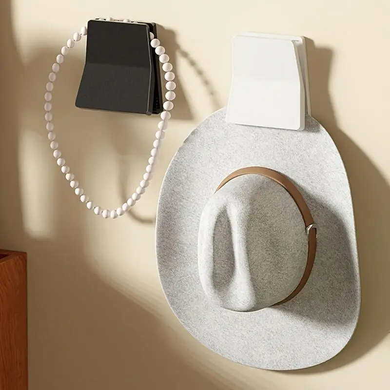 Minimalist Space Saving Toothbrush Holder Multi-Purpose No Punch Storage Organizer Hanging Clip 4PCS Wall Mounted Storage Rack - imagen 2