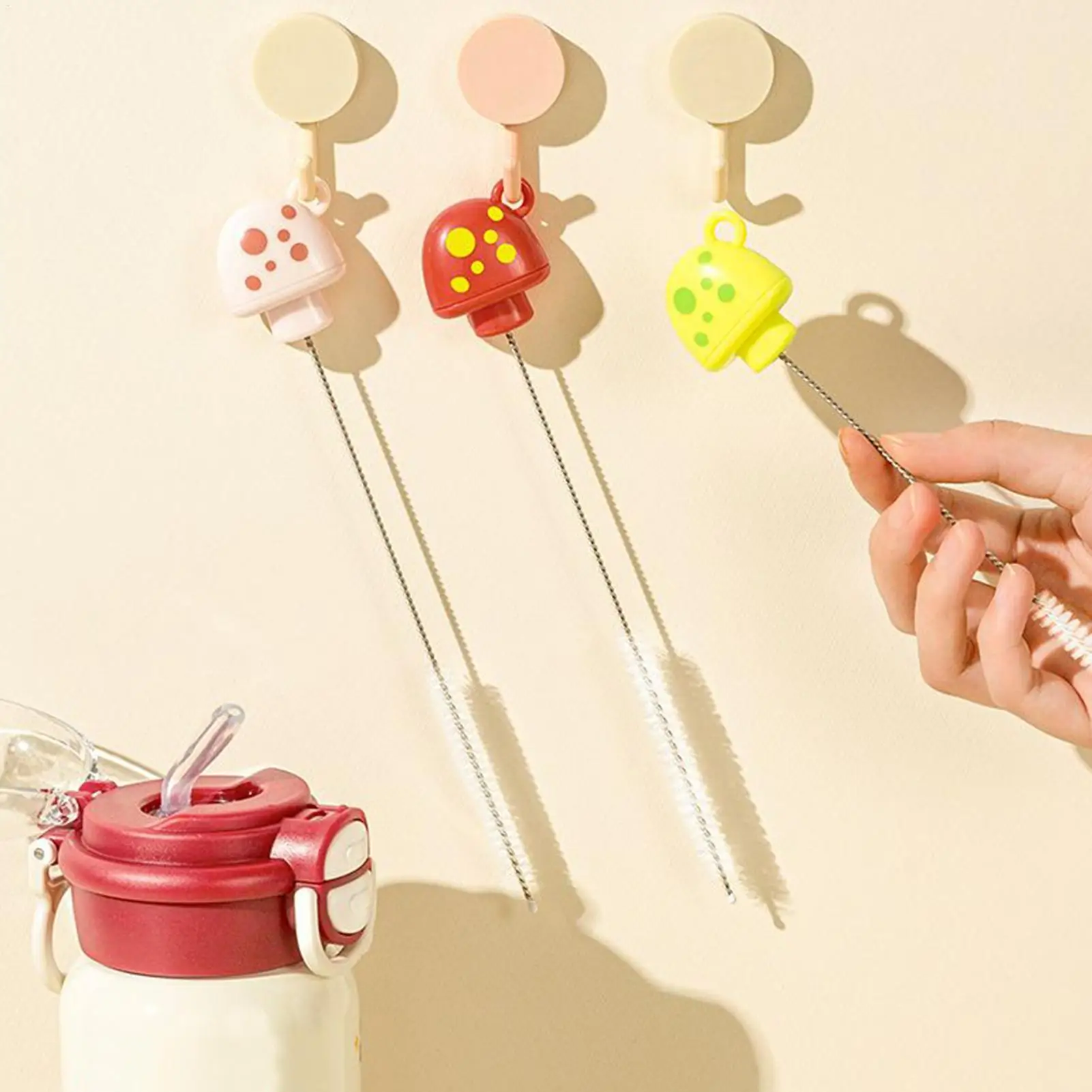 Cepillo limpiador largo para botellas y tazas – Juego reutilizable multipack - imagen 5