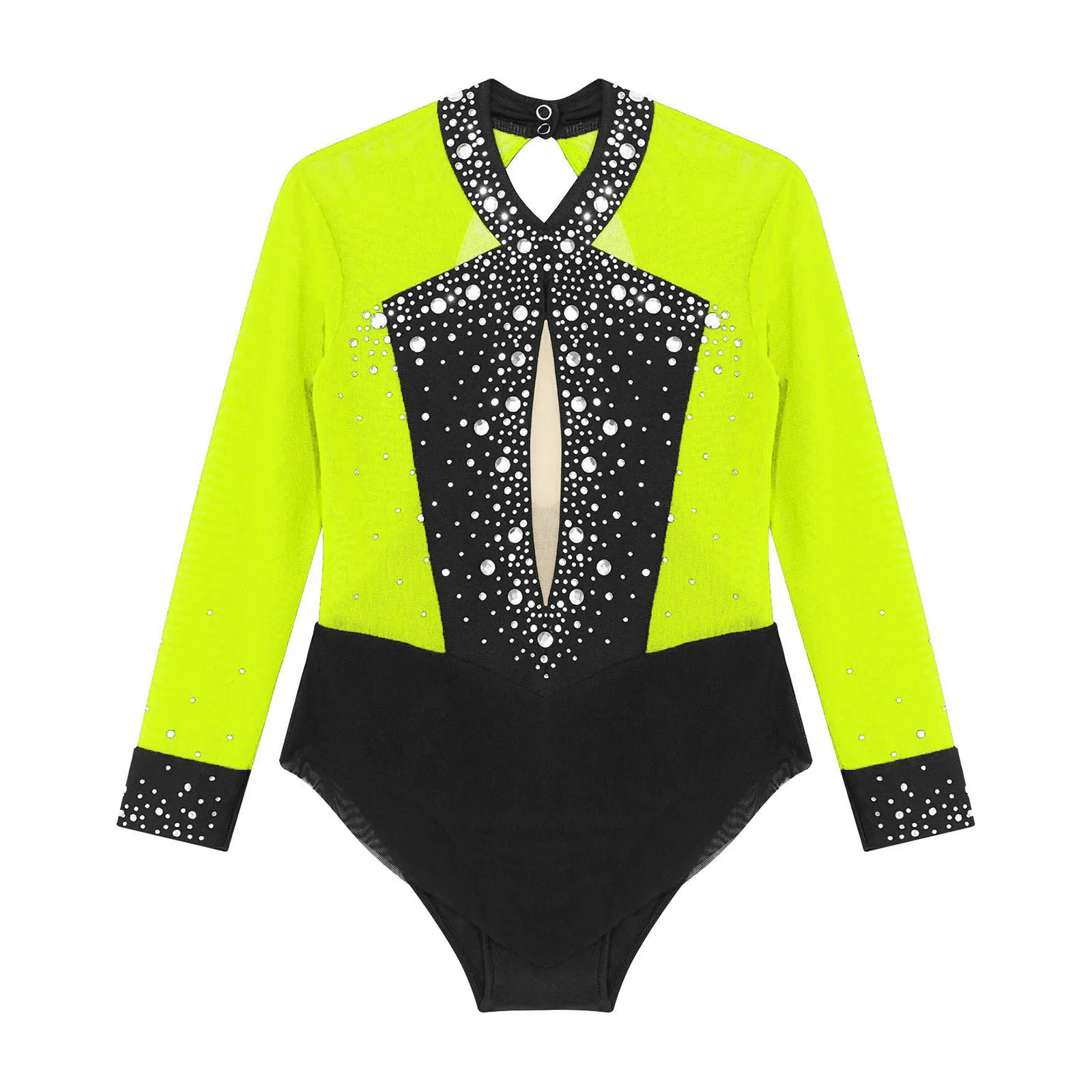 Niños Niñas Ballet gimnasia leotardo mono de manga larga patinaje sobre hielo Ropa de baile trajes de bailarina puesta en escena - imagen 5