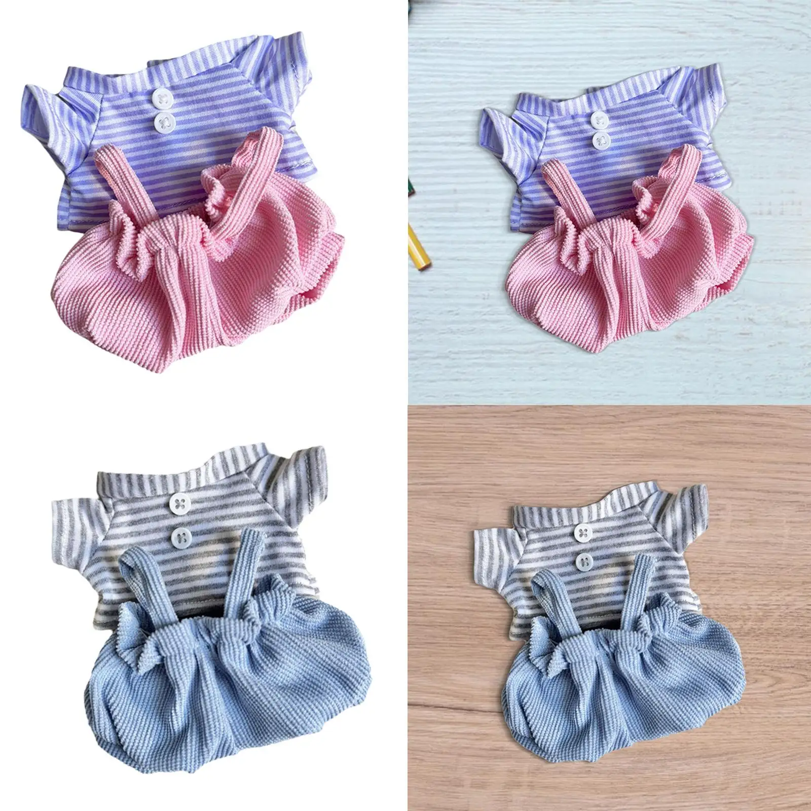 20cm Plush Dolls Clothes Toys Dress for Valentine's Day Photo Props Gifts