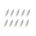 10pcs White glitter