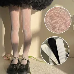 Pantimedias de encaje con lazo para niña - Verano fresco