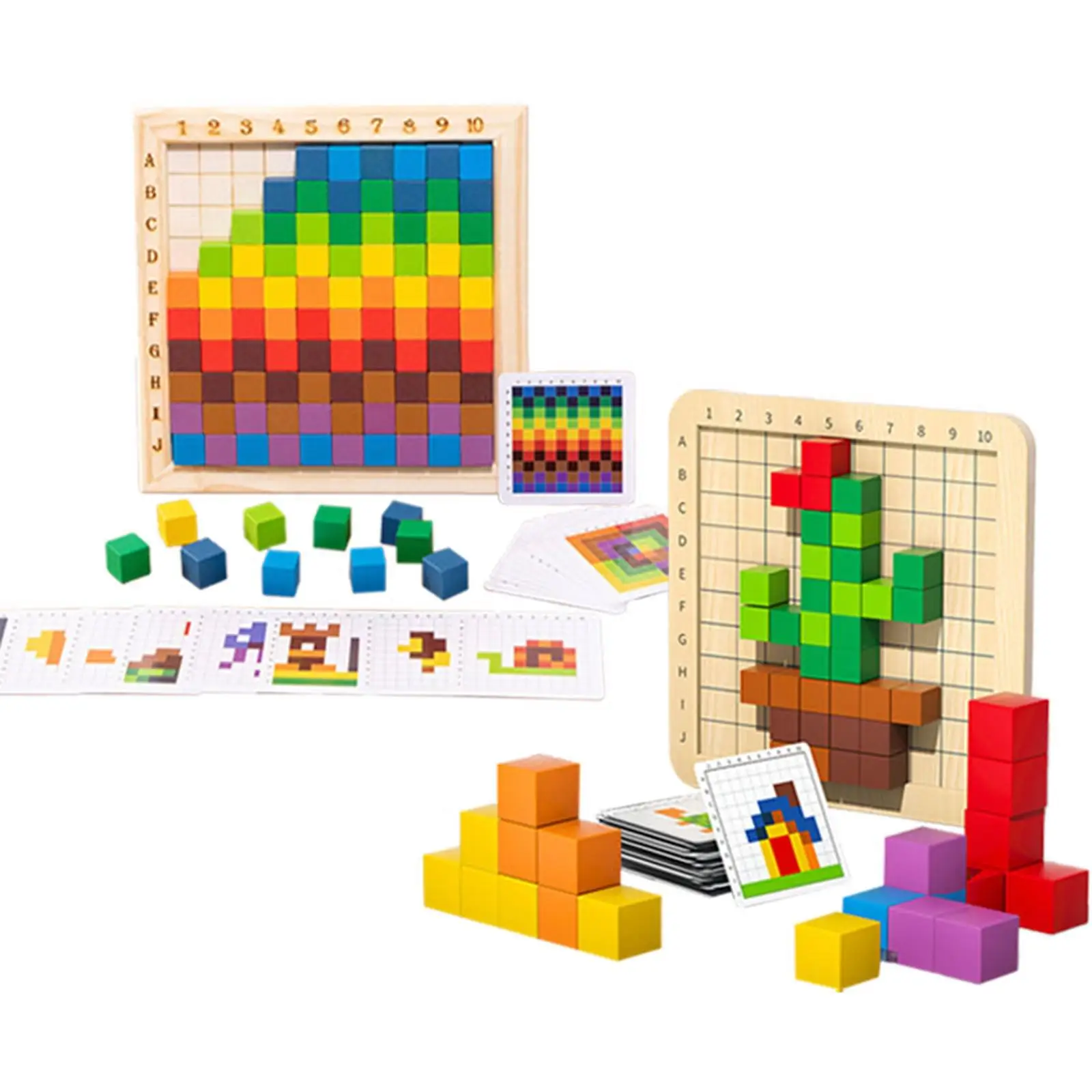 Colorful Counting Cubes Preschool Activities Puzzle Games Stacking Toy for Kids Ages 3+ Boys Girls Toddlers Birthday Gift