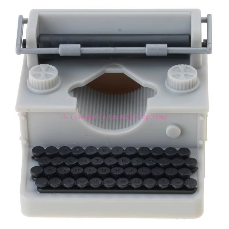 Máquina de escribir en miniatura para casa de muñecas – Hecha a mano - imagen 4