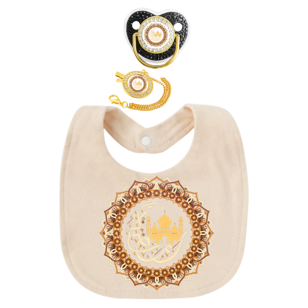 Baberos ajustables de algodón suave para bebé, chupetes para bebé, pinzas para pezones, Baberos para bebé, pañuelos de tela para eructar, alimentación de saliva, 3 uds.