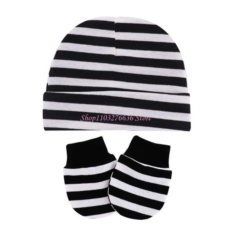 Conjunto de gorro con turbante y guantes para bebé recién nacido - imagen 4