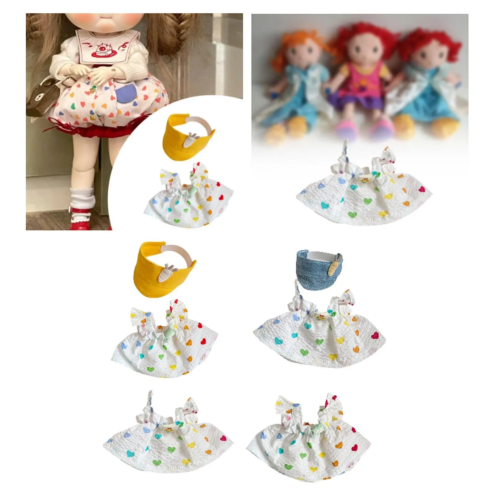 15cm Duck Plush Clothes Creative Cute Accessories Decor Stuffed Duck Clothes 15cm Duck Plush Clothes Creative Cute Accessories Decor Stuffed Duck Clothes