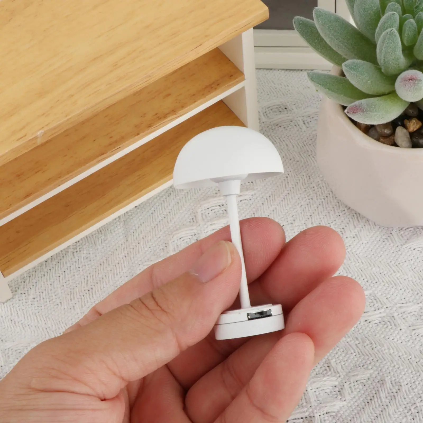 Lámpara de mesa en miniatura para casa de muñecas, comedor, sala de estar, regalos para niños, 1/12 - imagen 4