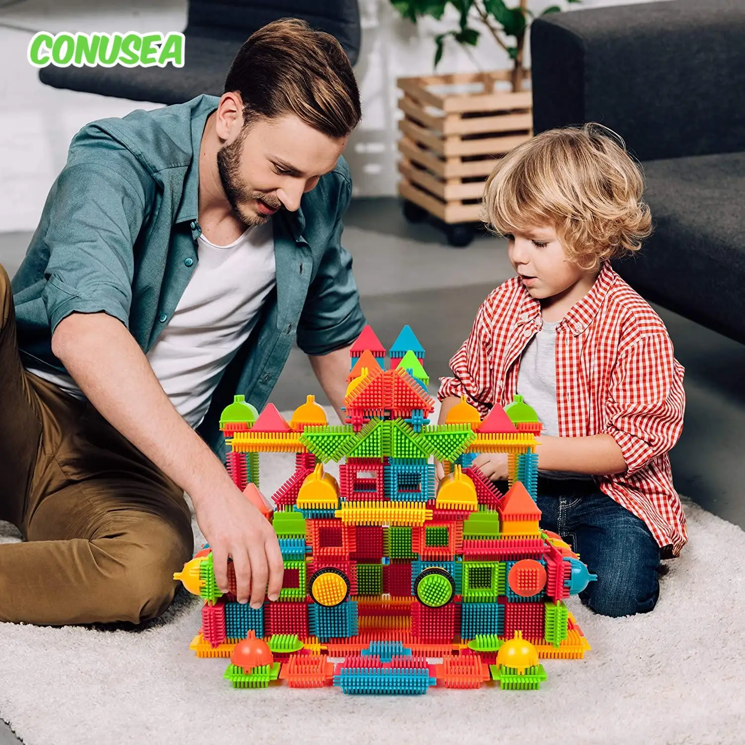 Bloques de construcción con ladrillos DIY educativos para niños - imagen 3