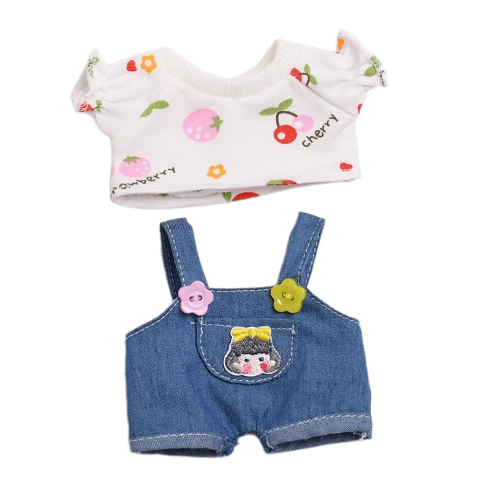 Mini 6 inch Doll Clothes Girls Gift Hat Doll Clothes for Age 5-7 8-10 Kids