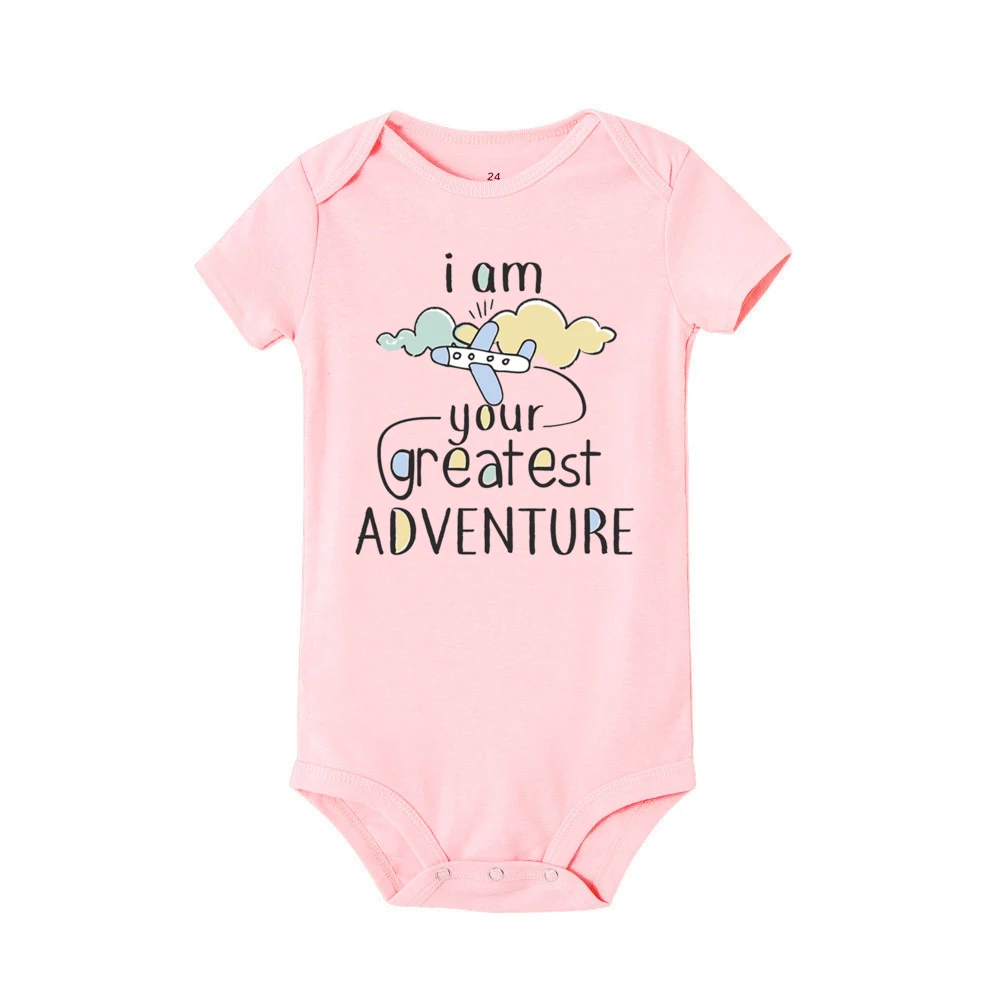 I Am Your Greatest Adventure-Pelele estampado para bebé, ropa infantil divertida, mono de manga corta para recién nacido, Mono para niños y niñas - imagen 5