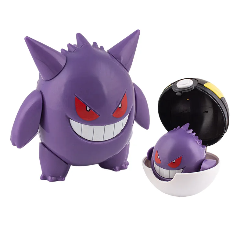 Figuras de acción de Pokémon, juguetes de Anime, Pikachu, Dragonite, Gengar, Mew, Snorlax, Gyarados, Lapras, Poke ball, Pokeball, Lunala, regalo para niños - imagen 3