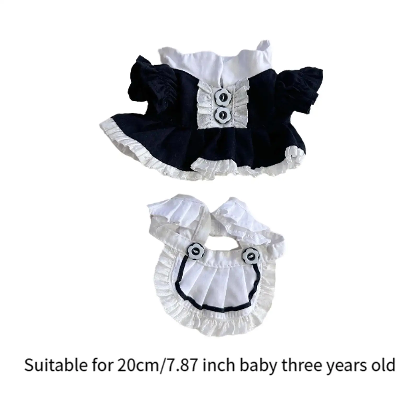 20cm Plush Doll Dress DIY Accessories Educational for Kids Gift Doll Clothes