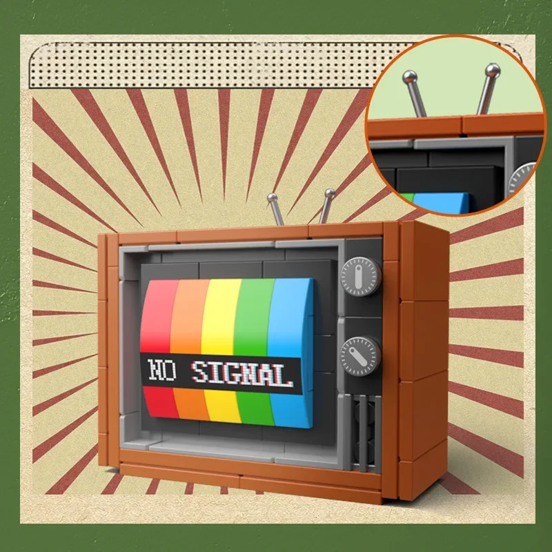 Bloques de construcción retro DIY para televisor y Walkman - imagen 4