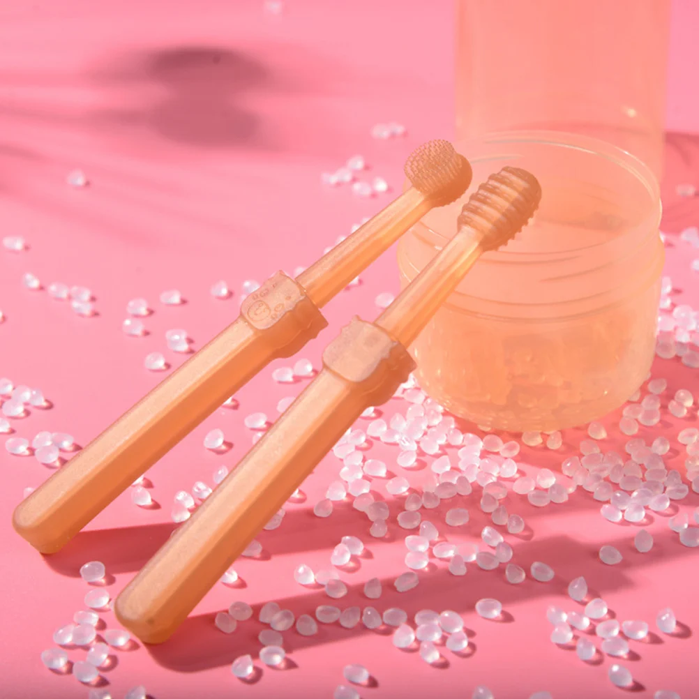 Juego de cepillos de dientes de silicona para bebé, cepillo de dedo suave, limpiador Oral infantil, limpiador de lengua para bebé recién nacido, cepillo de dientes para niño pequeño, 2 uds. - imagen 5