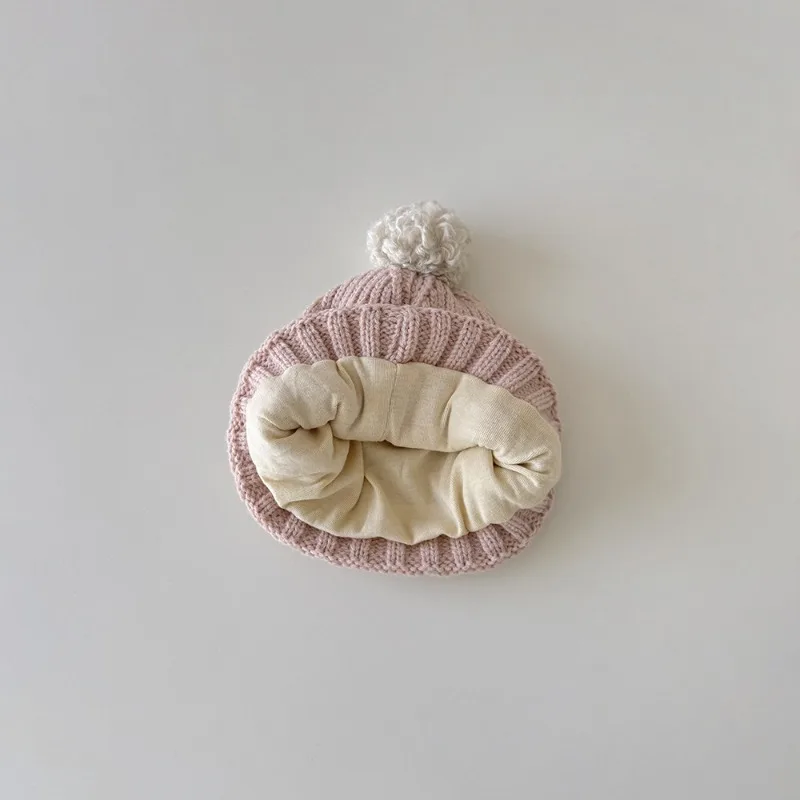 Gorro de invierno para bebé, gorro tejido con forro de algodón con Orejas de conejo para niña, gorro cálido con orejeras para recién nacido, gorro de invierno con animales bonitos - imagen 4