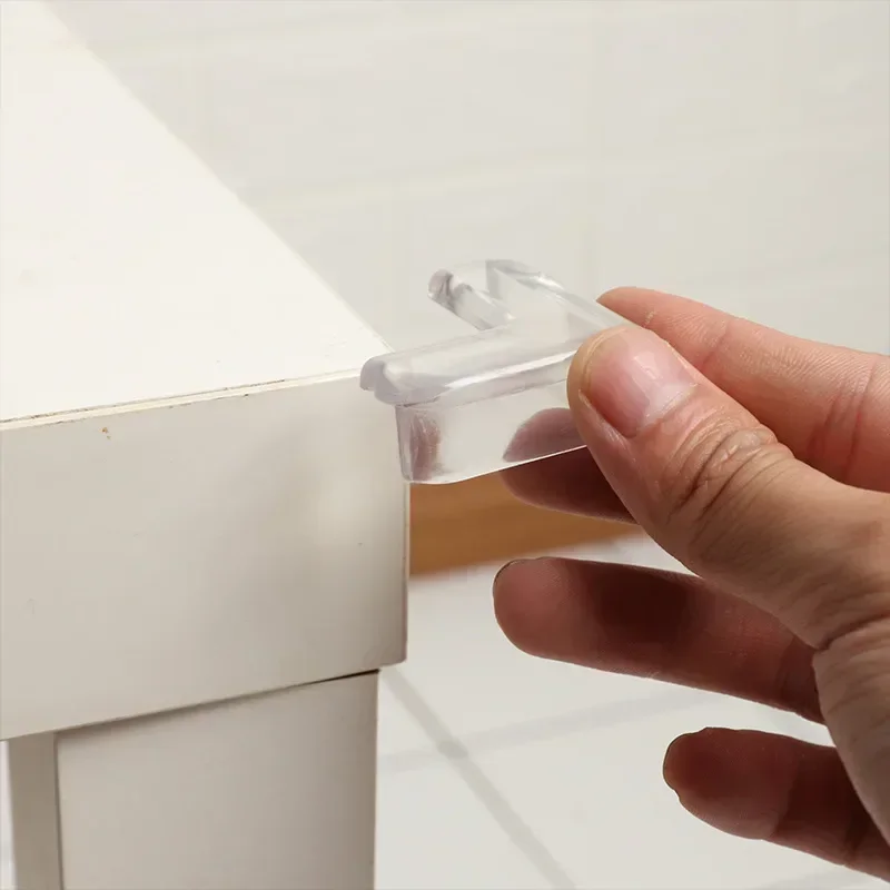 4 unids/set Protector de esquina seguro de silicona para bebé protectores de bordes de seguridad para cubierta de protección infantil almohadillas angulares accesorios de protección de seguridad - imagen 3