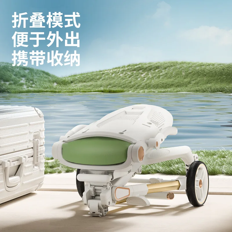 Cochecito de bebé, carrito para caminar, ligero, plegable, paisaje alto para sentarse, tumbado, carrito de bebé de empuje manual para niños - imagen 4