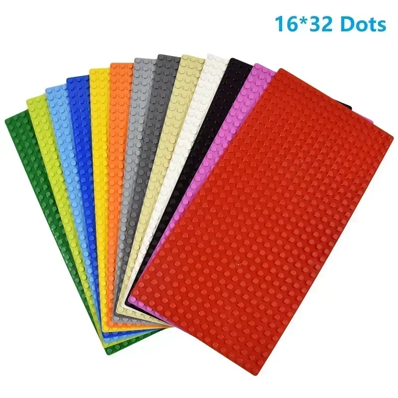 Placa Base de bloques de 3 uds., 32x32, 32x16 puntos, placa Base, bloques de construcción clásicos, piezas MOC para figuras de ciudad, juguete para niños - imagen 5