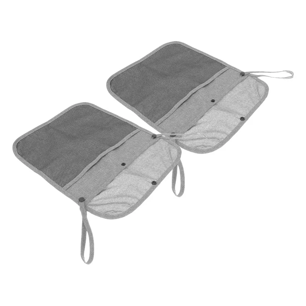 Bolsa colgante de malla para cochecito de bebé, organizador de almacenamiento lateral, bolsa de almacenamiento portátil duradera para accesorios de pañales, 2 uds. - imagen 2
