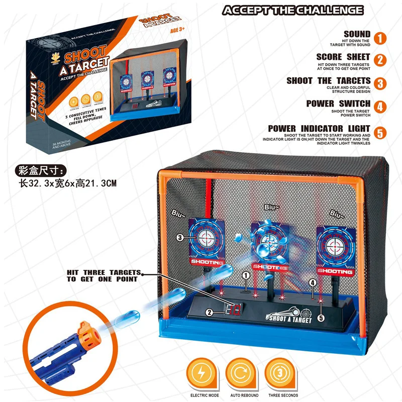 Objetivo eléctrico Nerf de reinicio automático
