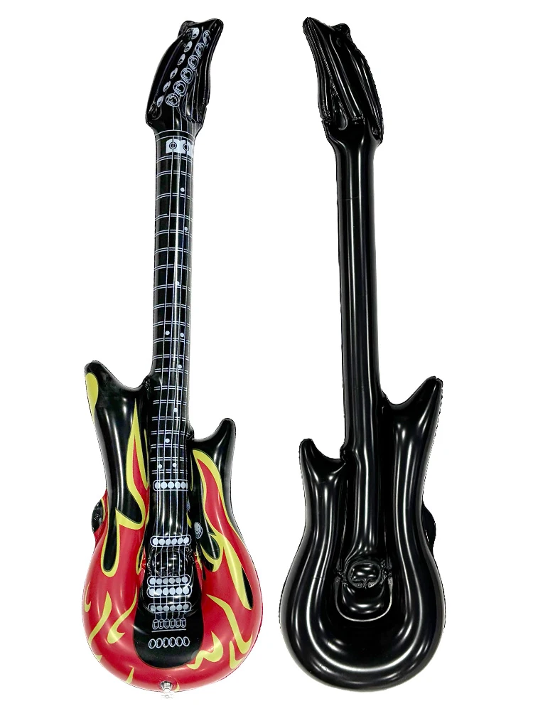 Guitarra inflable de llama reutilizable – Decoración fiesta infantil - imagen 3