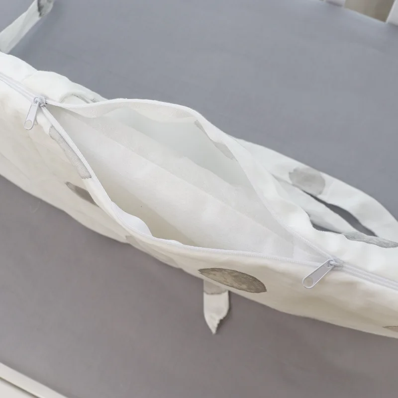 Parachoques de cuna de tamaño 230x30cm, juego de cama para bebé en forma de U/L, Protector alrededor de cuna, cojín protector para cabeza de cama de recién nacidos, parachoques de una pieza - imagen 5