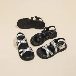 Sandalias romanas antideslizantes para niña – Verano, suela suave