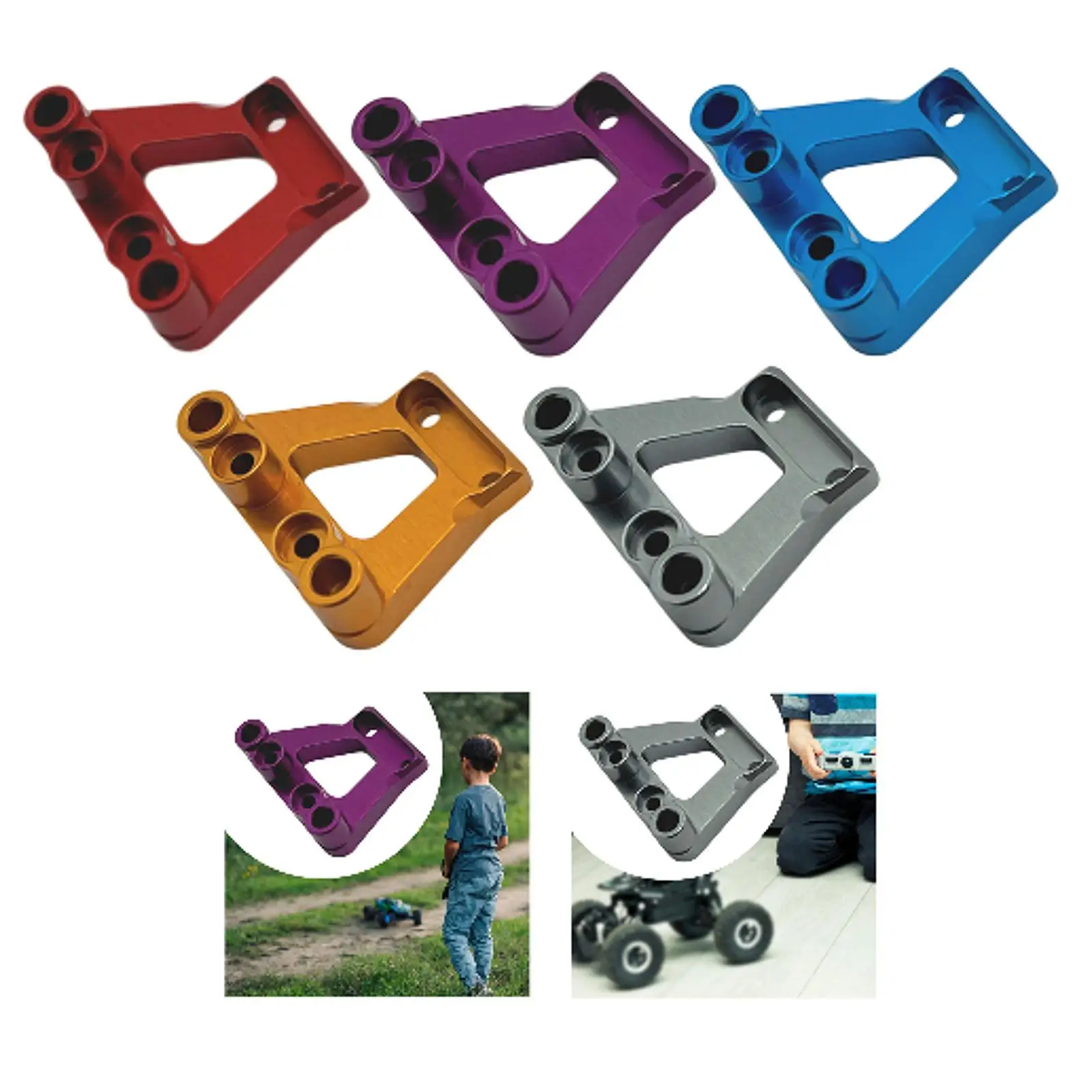 RC Cars Front Support Bracket High Strength Easy to Install Sturdy Multiuse RC Car Replace Parts for 1/14 14209 14210 Hobby Car