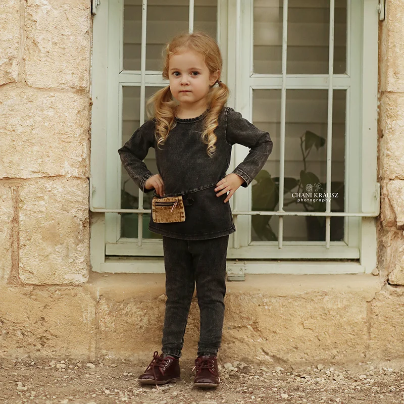 Conjunto hermanos bebé y niña con bolsillos vaqueros - imagen 5