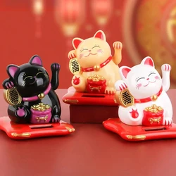 Juguete solar para gatos - Figuras que saludan y atraen fortuna