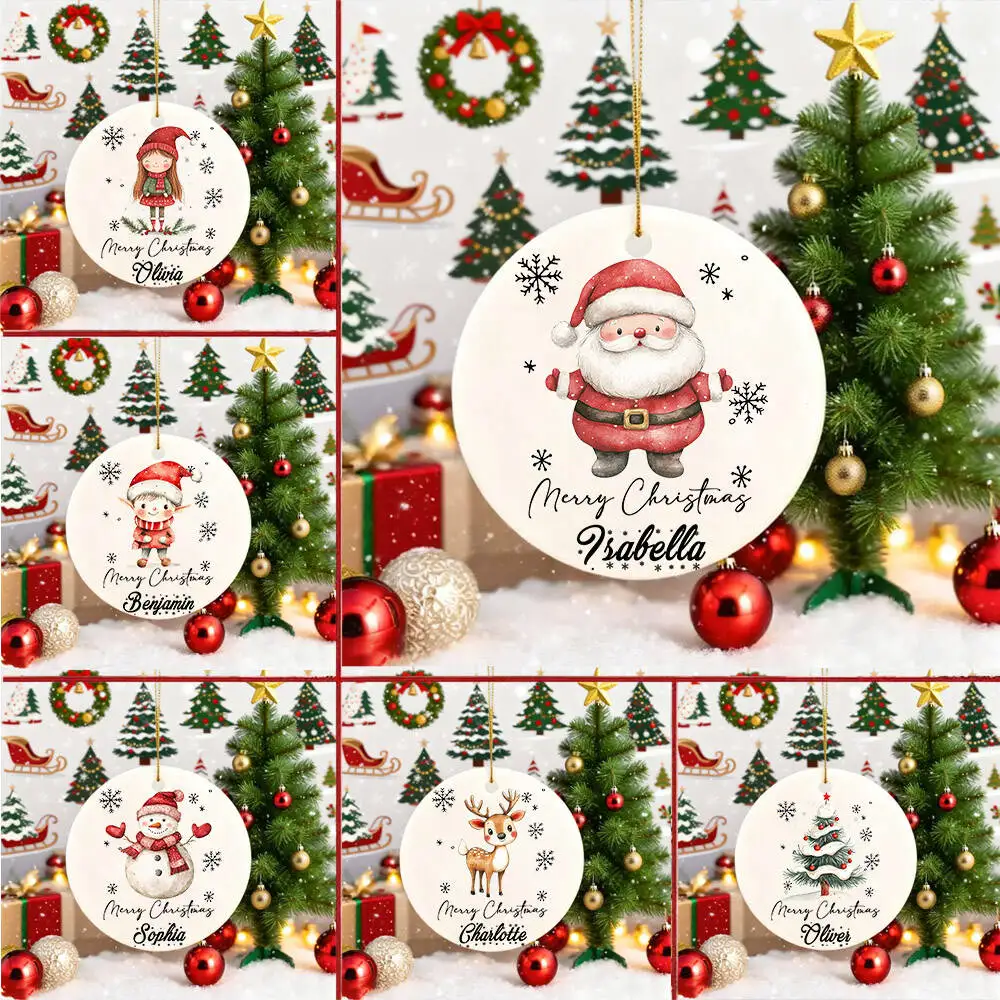 Primera Navidad personalizada para bebés, adorno de primer Navidad para bebés, decoración de árbol de Navidad, regalos para Baby Shower, regalos de Navidad