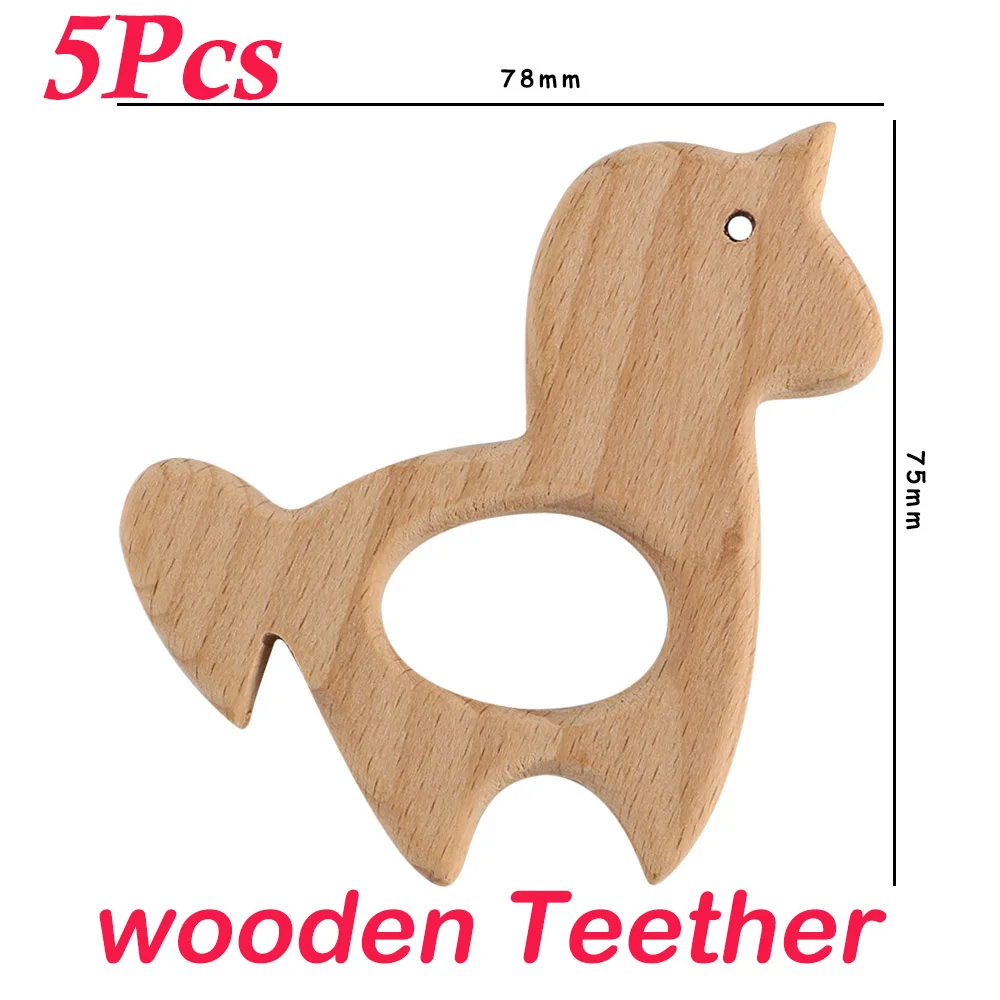 5pcs horse teether