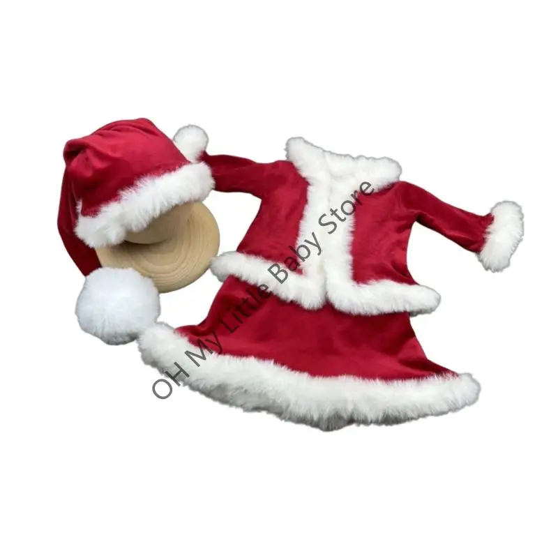 M76C Traje para fotografía vacaciones para recién nacidos, tema festivo, tela suave, diseño fácil vestir - imagen 3