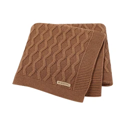 Funda nordica de algodon suave para bebe y manta tejida transpirable