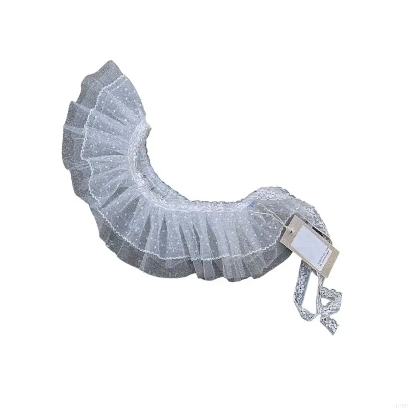 Preciosa falda en capas D7YD para niñas con delicado diseño encaje, cortina apilable para pedos bebé para uso diario y - imagen 2