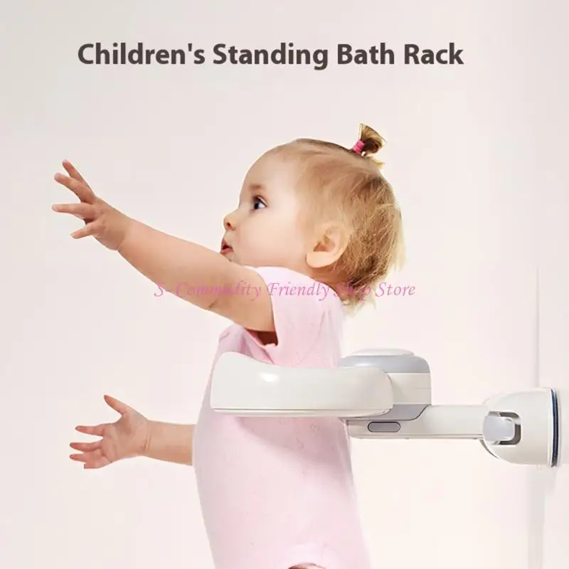 85AE Soporte ergonómico para baño pie para bebé, abrazadera ajustable para bebés 6 a 36 meses - imagen 3