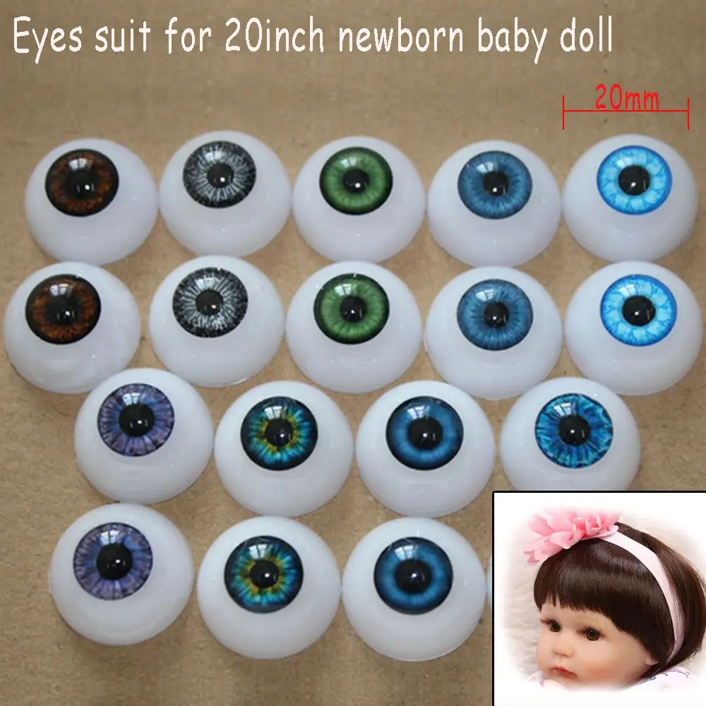Ojos de peluche realistas para coser - Semicirculares espalda hueca - imagen 4