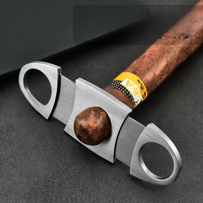 Cortador de cigarros Accesorios para cigarros de acero inoxidable - Estilo guillotina con punzón para premium - imagen 3