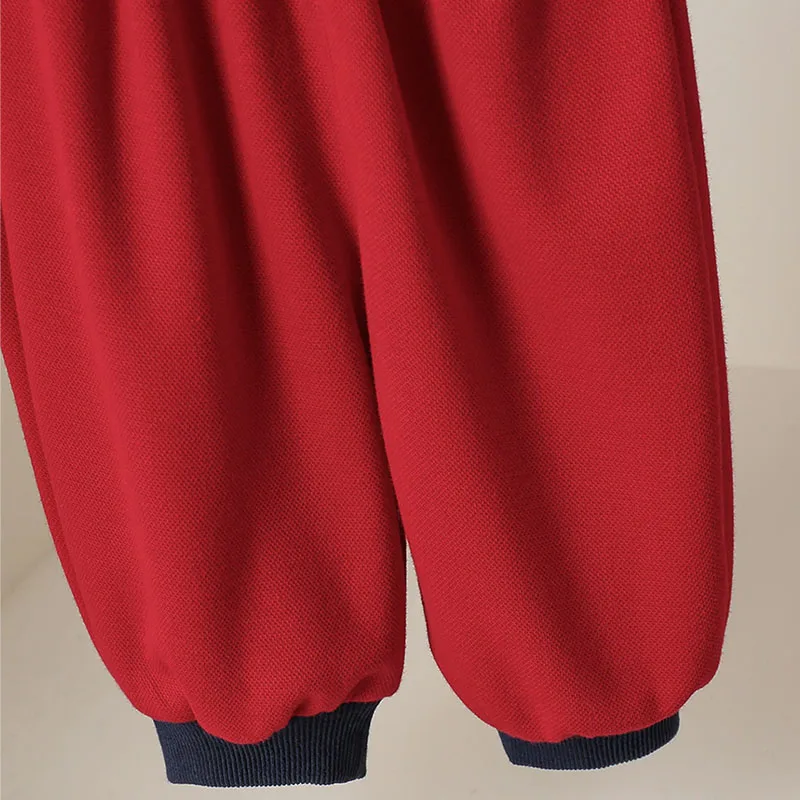 Conjunto de bebé niño estilo chino rojo de manga larga y pantalón - imagen 4