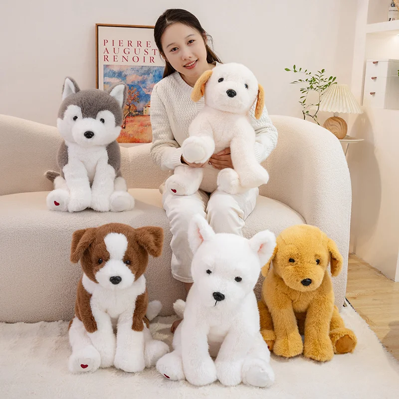 Peluche realista de perro suave para niños – Compañero tierno - imagen 2