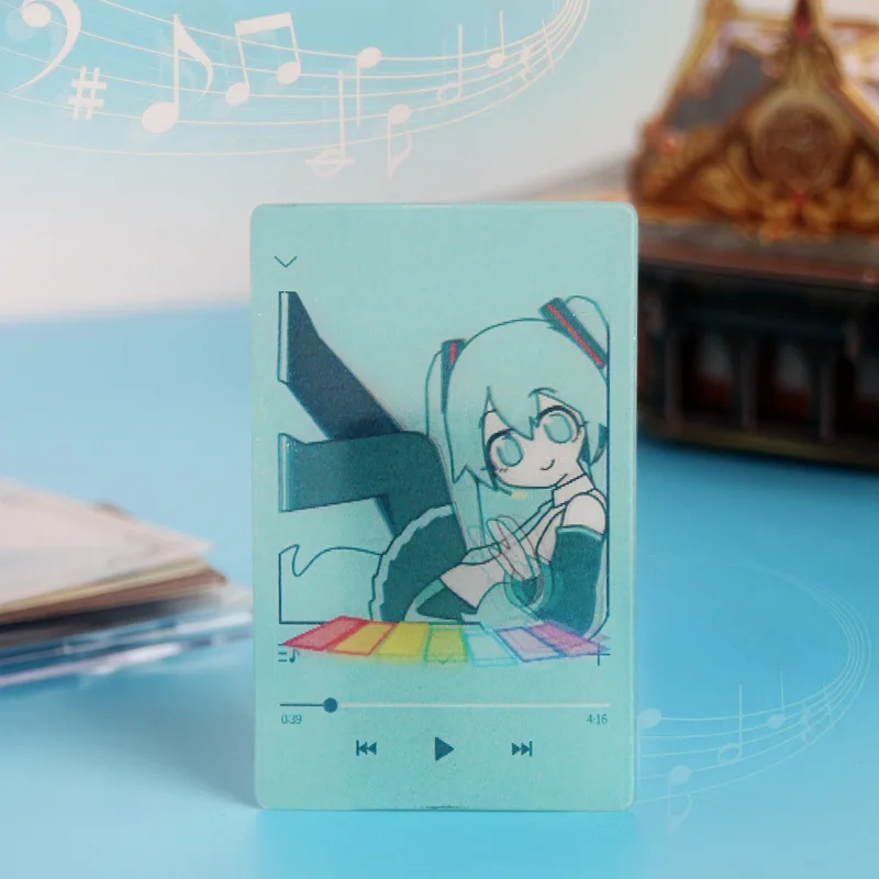 Hatsune Miku-tarjeta Raster de Anime para niños, juguetes multiescambio, tarjeta Manga Raster, postal, colección de cartas, figura, regalos de cumpleaños, nuevo - imagen 5