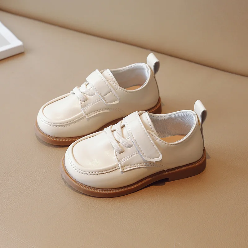 Mocasines de invierno para niños, zapatos individuales de estilo nuevo británico, a la moda, para hombres y mujeres, zapatos de cuero informales versátiles, primavera y otoño, 2025 - imagen 2