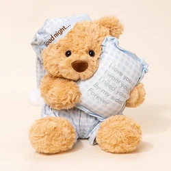 Oso de peluche con pijama – Muñeco suave para dormir y regalar en Navidad