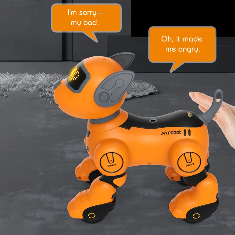 Divertido Robot RC electrónico para niños, perro acrobático, cachorro, comando de voz, programable, sentido táctil, música, juguetes para niños - imagen 3