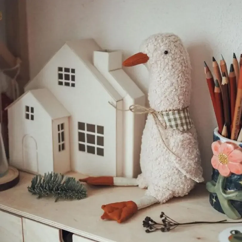 Muñeco de pollo bonito Ins, muñeco de pollo de peluche, accesorios para fotos, regalo, decoración de habitación, regalo de cumpleaños - imagen 3