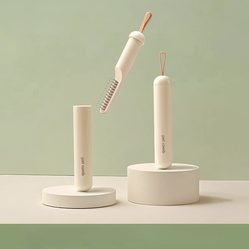 Peine para perros, cepillo de acero inoxidable para perros, peines de doble cara para pelo de gato, removedor de pelo para mascotas, cuchillo de aseo para mascotas, cepillo para perros - imagen 5