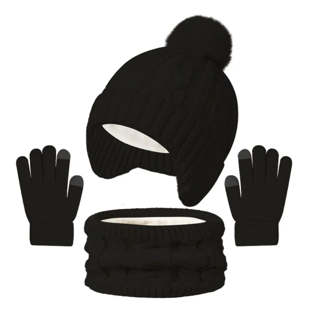 Gorro de invierno con pompón para niño – Set térmico completo - imagen 3