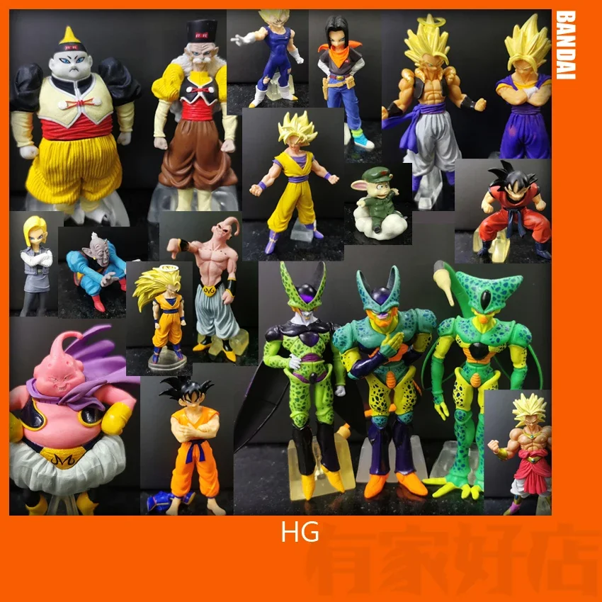 Bandai-figura de acción de Dragon Ball HG SP Gogeta Brolly Buu Cell, modelo coleccionable, juguete de Anime, cápsula de Dragonball, regalo para fanáticos