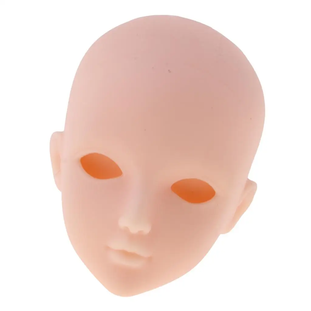 2x1/6 Lifelike Girl Doll Head without Eyes for BJD XinYi Doll Body Parts Accs